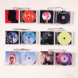 High Quality CD Keychain DVD <strong>Key</strong> Ring Custom Logo Acrylic Blank Mini <strong>Album</strong> Idol NFC CD Keychain - Product Image 2