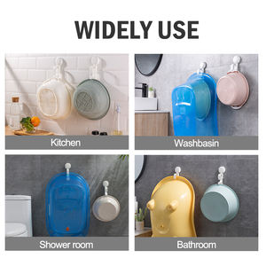 Support mural pour lavabo de cuisine, 1 pièce, porte-lavabo de cuisine avec stockage par aspiration <span class=keywords><strong>sous</strong></span> vide - Product Image 4