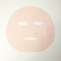Feuille de masque facial Semi-gel de camélia Feuille de masque facial sec en fibre végétale rose