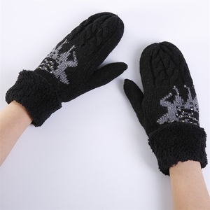 <strong>Women</strong> <strong>s</strong> Warm Winter Gloves Cozy Soft Cable Knit <strong>mitten</strong> glove with Fleece Lining for Christmas gift - Product Image 4