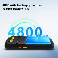 PDA Robusta de 5.5'' Android 10 4G con Escáner de Códigos de Barras 1D 2D y Batería de 4800mAh, Computadora de Mano para Sistema de Gestión de Inventario