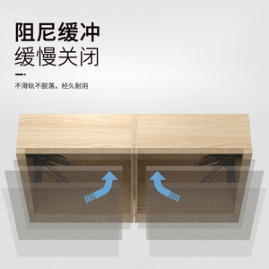 Bus Door Hinges Double Damper Track Wooden Cabinet Doors Cold-Rolled Aluminum Alloy Steel Door Mount - Product Image 5