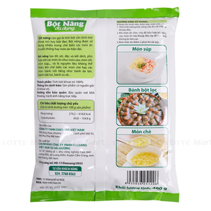 Almidón de Tapioca Multiusos Premium O'Food 400g Alta Viscosidad y Extra Suave Sin GMO ni Conservantes - Product Image 2