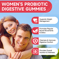 Compléments Probiotiques OEM Haute Puissance pour Femmes Adultes – Sans Sucre, Sans Gluten, Gommes Naturelles pour la Santé Digestive et le Soutien Immunitaire Intestinal
