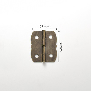 Bisagra para Muebles de Acero al Carbono, Estilo Vintage, 4 Orificios, Montaje en Superficie, Bronce Plateado, Duradera, para Uso en Interiores - Product Image 4
