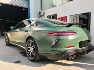 คาร์บอนไฟเบอร์ ชุดแต่งกันชนหน้าและดิฟฟิวเซอร์หลังแบบ BRA-BUS สำหรับ Mercedes AMG GT50 GT53 GT63 สภาพใหม่ - Product Image 4