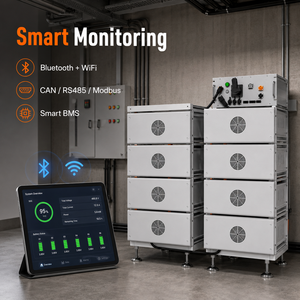 Stock d'usine – Système hybride de stockage d'énergie solaire domestique 30 kW avec batterie lithium haute tension 48 kWh, 52 kWh, 60 kWh et BMS intelligent - Product Image 3