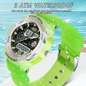 SANDA 6188 <b>LED</b> Digital Watch, Waterproof Shockproof Luminous Sports Wristwatch, Multi-Functional Alarm <b>Clock</b> Watch - Product Image 6