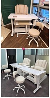 Station de pédicure électrique blanche Yicheng, moderne et simple, avec repose-pieds réglable, équipement professionnel pour salon de manucure, pour les soins des pieds