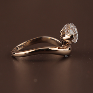 Exquisito Anillo de Compromiso para Mujer en Plata, Oro de 10K, Oro de 14K, Oro de 18K con Diamante Cultivado en Laboratorio de 3.1 Quilates, Joyería Fina para Novia - Product Image 3