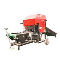 Hacheuse d'ensilage à essence avec moteur diesel, pour ensilage de maïs et de foin, et ensacheuse de 50 kg pour ensilage