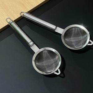 Colador de malla de acero inoxidable, colador de cocina de malla pequeña para harina, filtro de aceite, colador para freír, solo lavar a mano - Product Image 2