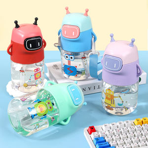 Vaso Infantil de 600 ml con Diseño de Dibujos Animados Personalizado, Correa de Agarre, Pajita de Grado Alimenticio, Resistente a Altas Temperaturas, Portátil, Recubierto de <span class=keywords><strong>PC</strong></span> - Product Image 6