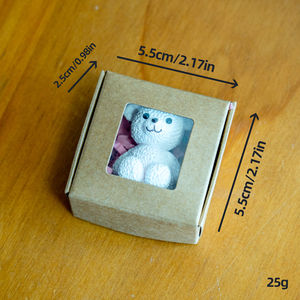 Promosyon yeni ürün Mini peluş güzel oyuncak ayı kutusu plastik ayı karton kutu hediye için olay hediyeler için çocuk mevcut - Product Image 2
