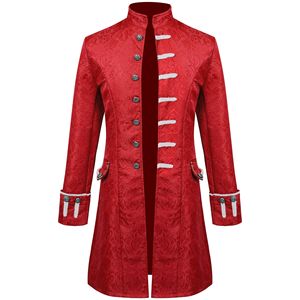 Giacca Lunga Gotica Steampunk da <span class=keywords><strong>Uomo</strong></span> Redingote Vintage Costume Medievale Vittoriano frac da <span class=keywords><strong>Uomo</strong></span> Cappotto Medievale Rinascimentale da Principe /Camicia - Product Image 5