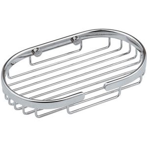 Jabonera Ovalada 160x34x100 mm Acabado Cromado Accesorio de Baño - Product Image 1