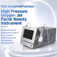 Appareil anti-âge certifié CE RoHS NewFace, resserrement cutané, 60 jets, 6-7 kg de pression, machine de beauté faciale à jet d'oxygène haute pression pour l'hydratation