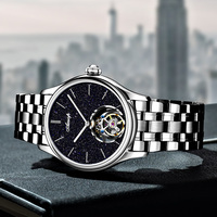 Montre mécanique automatique pour homme personnalisée, livraison gratuite, montre de mode, étanche, tourbillon