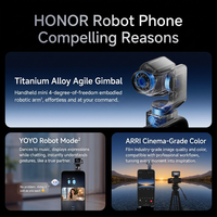Nuevo Teléfono Inteligente HONOR Robot 5G con Pantalla de 6.31 Pulgadas, Cámara con Gimbal de Aleación de Titanio, Brazo Robótico de 4-DOF, 200MP, 7060mAh