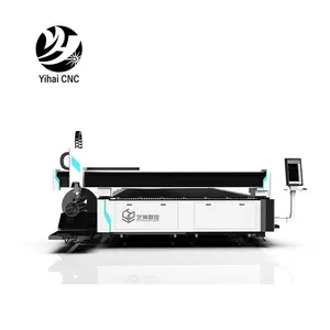 1KW 2KW 3kw en kaliteli Cnc lazer kesme makinesi demir plakalar ve boruları Fiber lazer kesme makinesi satılık fiyat