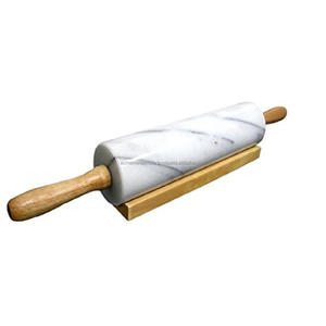 หมุดกลิ้งสแตนเลสทำด้วยมือพร้อมที่จับโลหะแข็งแรงสำหรับการอบขนมและเครื่องใช้ในครัวที่ไม่ต้องออกแรง - Product Image 3