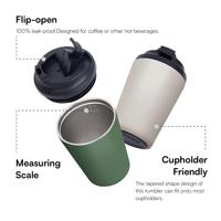 Taza de Café de Acero Inoxidable de 12 oz a Prueba de Fugas con Tapa Taza Termo de Doble Pared Precio al Por Mayor Bajo
