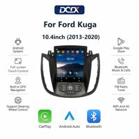 Radio para Auto con Pantalla Vertical Tesla de 10.4 Pulgadas para Ford Kuga (2013-2020), Unidad Principal Multimedia Inalámbrica con Android Auto y CarPlay, GPS, Bluetooth