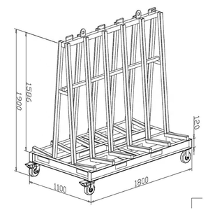 รางกระจกบังลมรถยนต์แบบไฮดรอลิกรางกระจกบังลมรถยนต์ชั้นเก็บของกระจกบังลม - Product Image 6