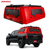 Capot rigide en alliage d'aluminium pour pick-up avec panneaux latéraux MOLLE et porte arrière solide pour GMC Sierra