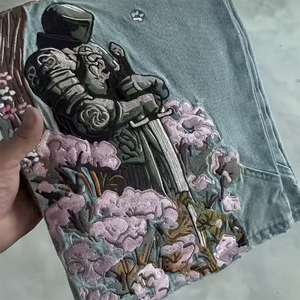 Nuovi <span class=keywords><strong>Jeans</strong></span> Personalizzati Y2K a Gamba Dritta Stile High Street per Uomo e <span class=keywords><strong>Donna</strong></span>, Pantaloni Larghi in Denim Lavato e Traspirante - Product Image 2