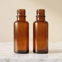 Flacon compte-gouttes en verre marron personnalisé avec logo pour sérum cosmétique, crème de soin, huiles essentielles, masques faciaux – 30ml, 50ml, 100ml