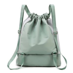 <b>Drawstring</b> <b>Backpack</b> Gym Bag 20-35L Water Resistant Wet Dry Separation Unisex Fitness Travel Swimming Bag - Product Image 1