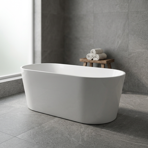 Bañera de Acrílico Independiente con Desagüe y Grifo, Estilo Hamaca, para Uso en Interiores - Product Image 3
