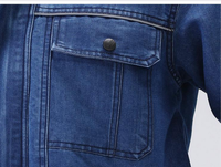 Tenues de travail personnalisées en denim haute visibilité, antistatiques, respirantes, avec délavage enzymatique, multiples poches, bandes réfléchissantes, pour l'exploitation minière et l'industrie de l'énergie