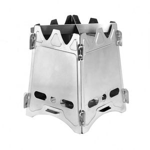 Free Sample CE <b>Camping</b> Wood <b>Stove</b> <b>Portable</b> Tourist Lightweight Folding Cooker Firewood Outdoor Survival Trekking Hiking Picnic - Product Image 5