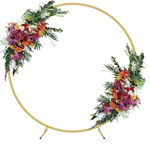 Kit d'arche ronde en métal prix de gros de l'usine <span class=keywords><strong>support</strong></span> de toile de fond d'arche 3D <span class=keywords><strong>fleur</strong></span> mur fête d'anniversaire mariage événements décoration - Product Image 6
