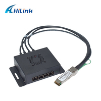 Modul Adaptor Extender 40G QSFP+ ke SFP+ Box Breakout ke Cage SFP+