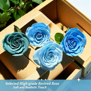 Têtes de roses artificielles haut de gamme <span class=keywords><strong>à</strong></span> 7 couches, 25 pièces/boîte, vente directe usine, matériaux pour bouquets DIY, Saint-Valentin, Fête des Mères. - Product Image 1