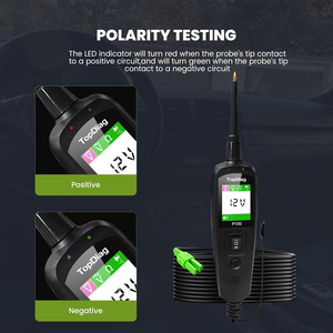 JDiag TopDiag P100 자동차 회로 테스터 자동차 전압 감지기 전기 시스템 프로브 키트 AC DC 12V 24V 자동차 진단 도구 - Product Image 4
