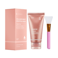 2025 dernier paquet de nuit au collagène hydrolysé masque de crème peeling de soins de la peau coréen pour un visage éclatant