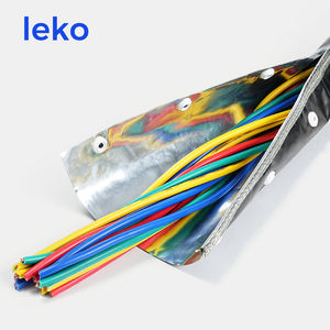 Manchon de câble de blindage EMI RFI LPC |   Enveloppe en aluminium à clipser pour câbles |   Protecteur de signal anti-interférence avec fil de mise à la terre - Product Image 1