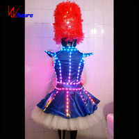 Robe de scène rétro style cirque avec éclairage LED pour bar, boîte de nuit, carnaval, défilé de mode, événement cosplay