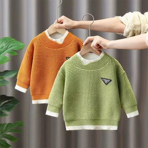 2025 nouveau <span class=keywords><strong>pull</strong></span> d'hiver pour garçon à la mode petits et moyens enfants automne et printemps veste tricots pour bébé - Product Image 3