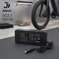 Adaptateur de chargeur au lithium Joyun 42V 2A 88W, accessoire électronique, prise CC, protection multi-sécurité pour vélo électrique et trottinette