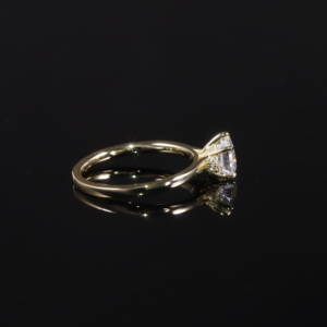 Abiding Abordable Luxe Bijoux Laboratoire Diamant Caché Halo Conception Coeur 6x6mm Bague Diamant Bijoux En Gros Au <span class=keywords><strong>750</strong></span> Bague En <span class=keywords><strong>Or</strong></span> - Product Image 5