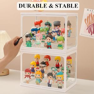 Koleksiyon için temizle ekran standı aksiyon figürleri oyuncaklar için istiflenebilir toz geçirmez temizle Pop <span class=keywords><strong>Mart</strong></span> için saklama kutusu vitrin - Product Image 4
