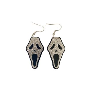 Personalità acrilico pugnale di Halloween affilato coltello da <span class=keywords><strong>cucina</strong></span> orecchini eccentrico fantasma urlo orecchino gioielli per studente - Product Image 5