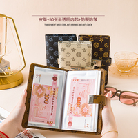 Vente en gros Carnet A6 Rétro Business Creative Work PU cuir Budget classeur avec serrure pour la budgétisation en cuir Budget Planner