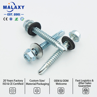 Vis autoperceuses à tête hexagonale Malaxy, gamme complète de tailles, pour structure métallique