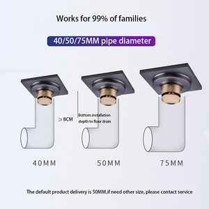 100x100mm rắn brass vòi hoa sen xả phòng tắm thoát nước sàn hộp biểu tượng tùy chỉnh phụ kiện phòng tắm hiện đại Rau Lọc cống - Product Image 3